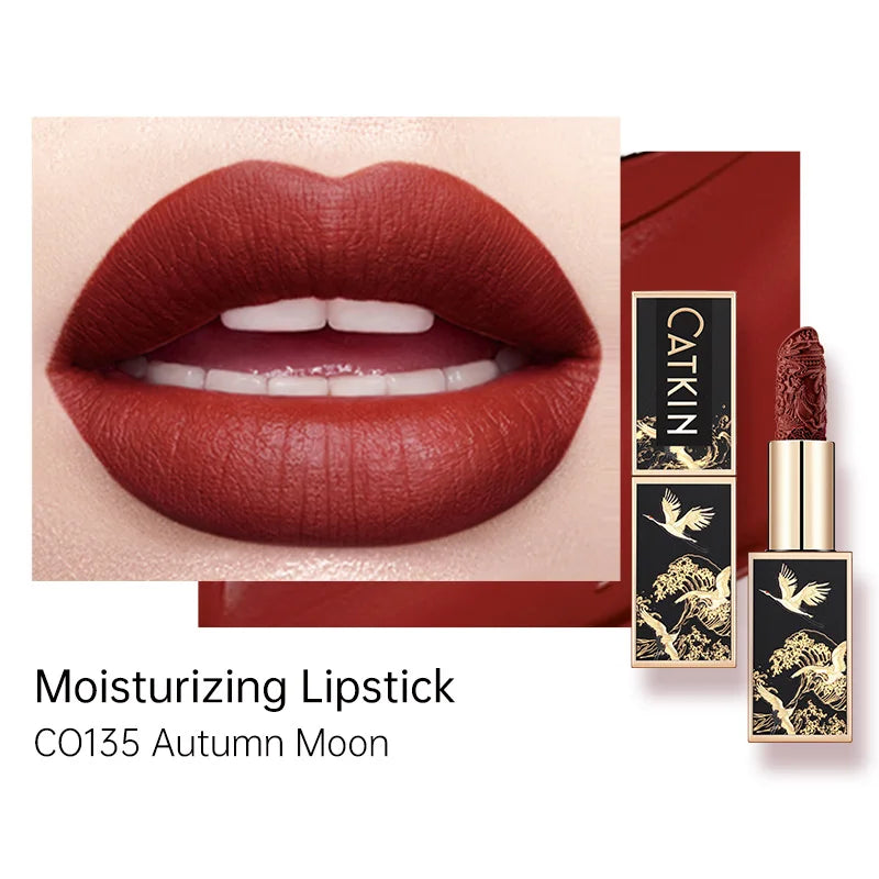 CATKIN Makeup Velvet Matte Lipstick, Hydrating Long‑Lasting Creamy Smooth, for Halloween Cosplay & Party Lip Looks