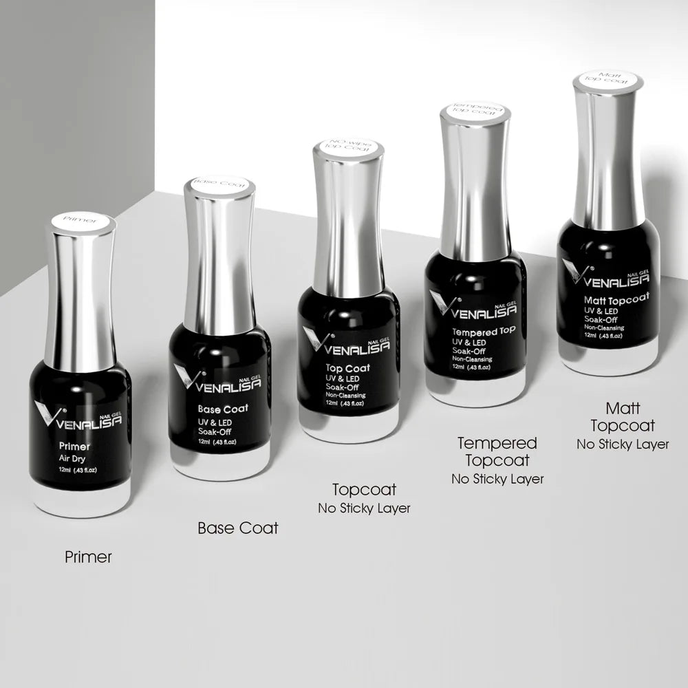Venalisa TPO FREE Tempered Top Coat Nail Paint Gel Platinum Gel Polish Nail Soak Off UV LED Gel Polish Nail Lacquer Varnishes