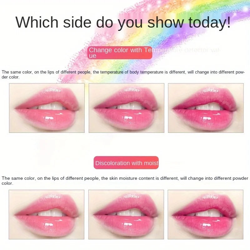 15pcs Rainbow Pearl Lip Gloss Glitter, Rainbow Jelly Lip Gloss, Sparkling Lips, Moisturizing Lip Skin, Keeping It Hydrated And N
