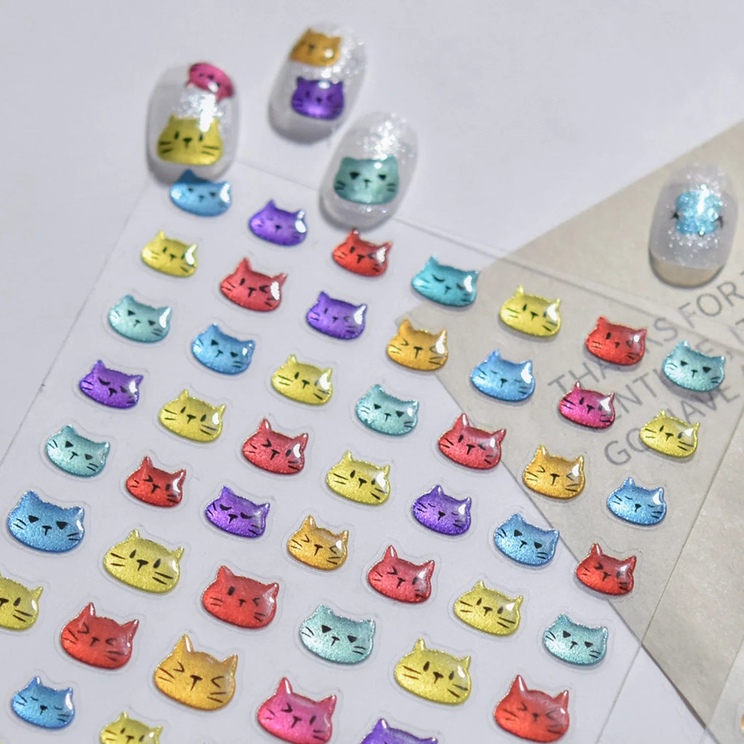 5D Summer Ocean Nail Stickers Seaside Vacation Colorful Fish Bubble Starfish Little Octopus Nail Decal Fresh Sea Manicure Decor
