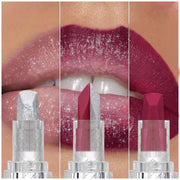 1PC Sexy Glitter Two-tone Lipstick Matte Lipsticks Cosmetics Easy to use Lip Tint Makeup Lip Rose Red High Pigment Lip Glaze