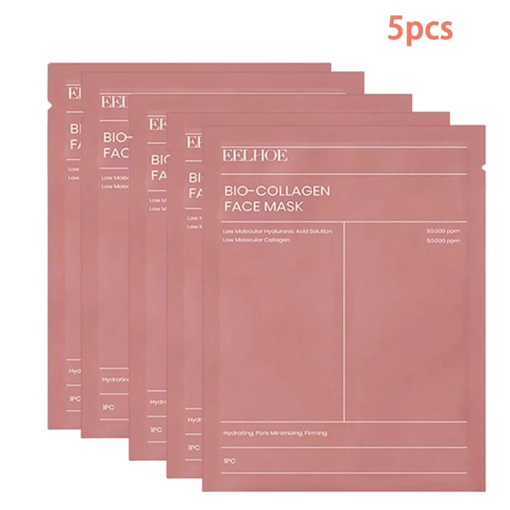 1/2/5pcs Bio-Collagen face Mask Hydrating Overnight Hydrogel Moisturizing Facial Mask VC Whitening Anti aging Skincare