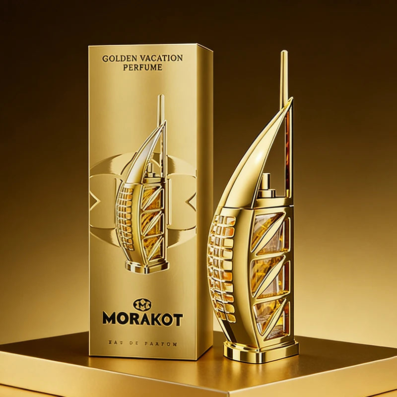 MORAKOT Golden Vacation Unisex Perfume Long Lasting 75ml Eau De Toilette Gender Neutral Fresh Scent For Men Women Gift