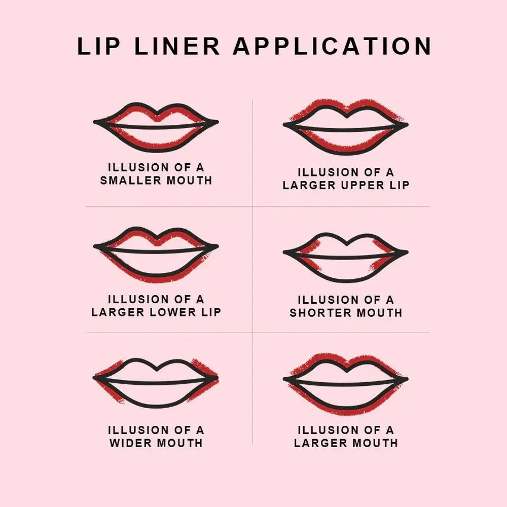 Luxury Long-Lasting Matte Lip Liner Plumping Lip Perfect Outline Filling Makeup Lipliner Waterproof Smooth Lipstick Pencil