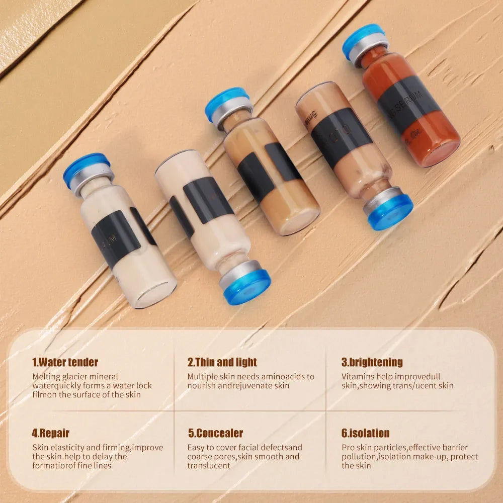 Korea 5ml BB Cream Glow Serum Pigment Starter Kit Niacinamide Foundation Sunscreen Cream Face Makeup Skin Care
