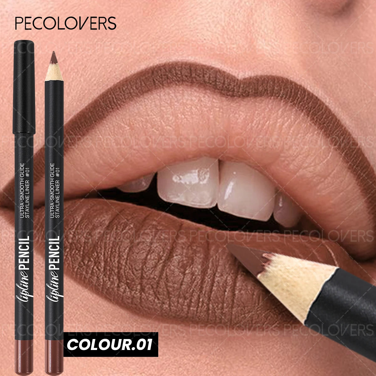 Long-Lasting Matte Lip Liner,Sweat-Resistant Smudge-Free,  Durable & , Smooth Lipliner,For Makeup Newbies & Enthusiasts