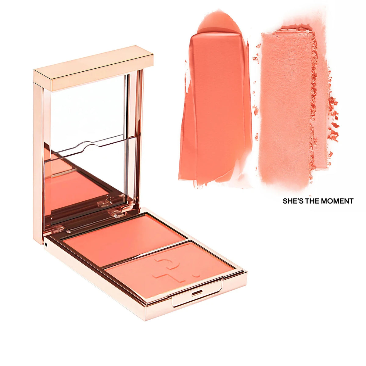 Partick Major Headlines Double Take Creme & Powder Blush Duo Long-Lasting Face Makeup Natural Facial Coverage Powder TA Blusher