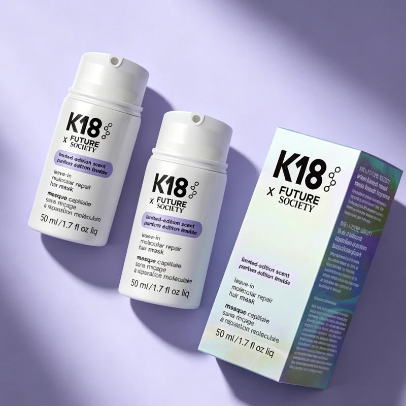 K18 Portable New Model 50ml Leave-In Hair Mask Nourishing Hair Cream Anti-Frizz Soften Hair Scalp Care Beauty Hair Care Products