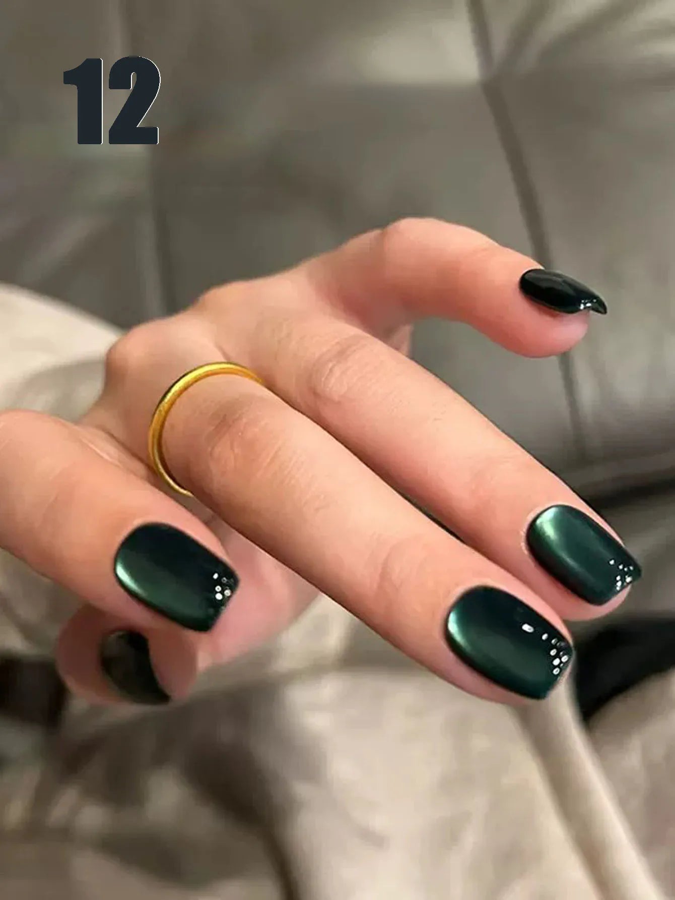 MIANEL 12ml Green Cat Magnetic Gel Nail Polish Spider Lily Varnish Soak Of UV Light Nails Nail Salon Winter Nails 1-21pcs