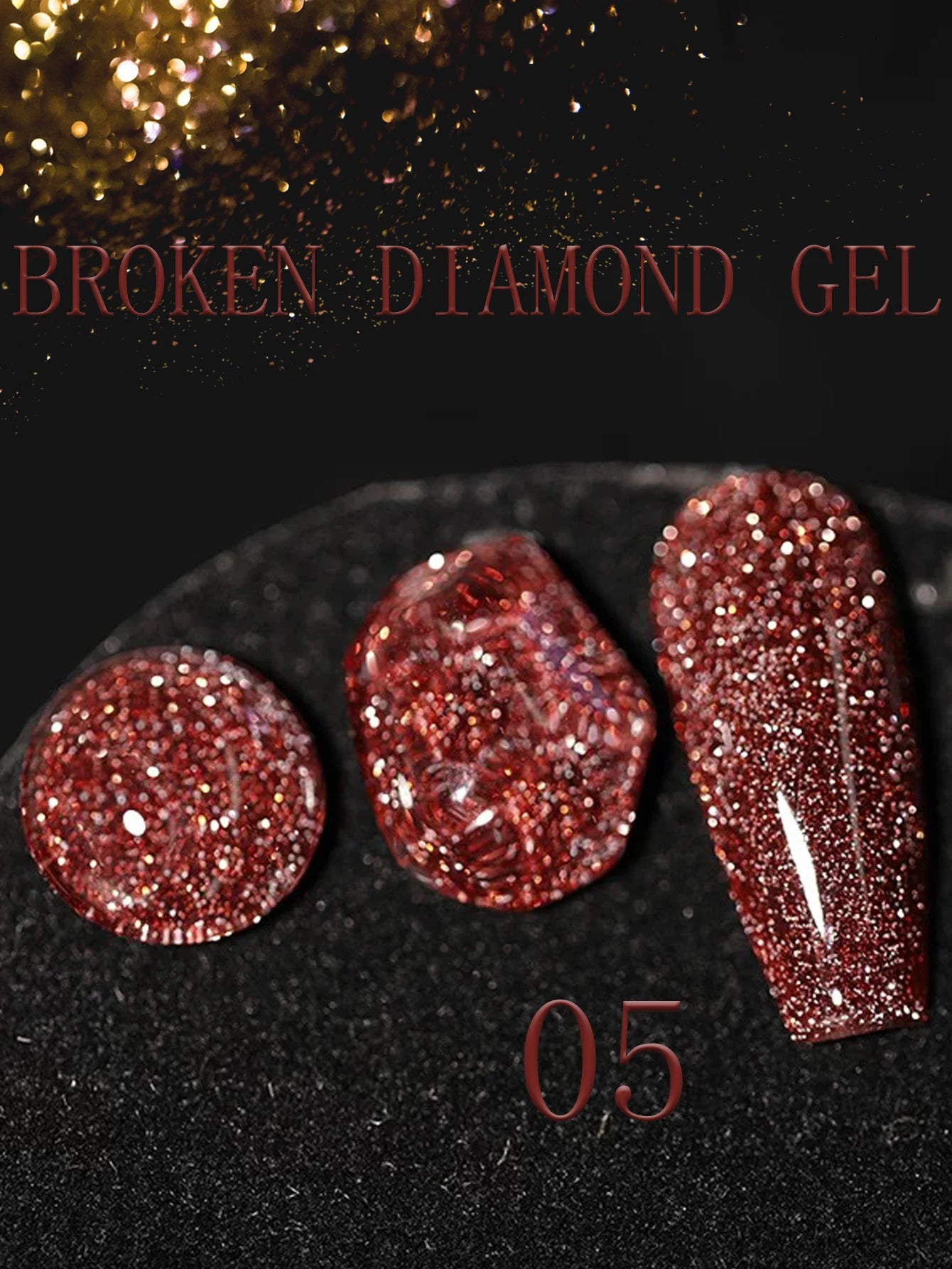 MIANEL 12ML Rock Sugar Crushed Diamond Gel Nail Polish Pink Glitter Nail Polish Top Selling Pink Nails Summer Nails 1-12pcs