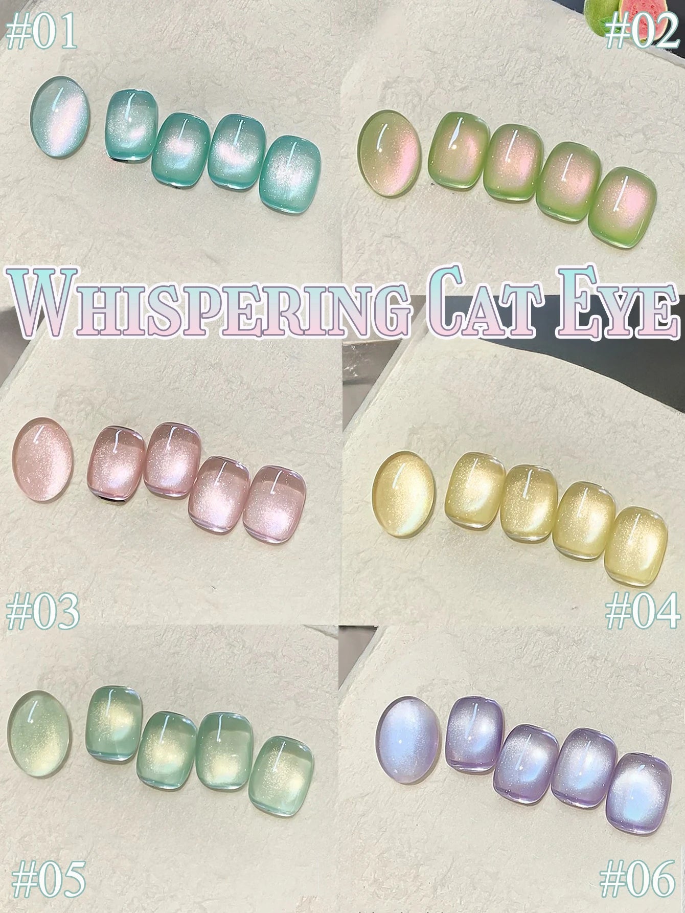 TC 10ML 2026 New Star Bamboo Cat Eye Nail Supplies Pavilion Strobe Green Glass Bead Cat Eye Magnetic Gel Polish Summer Nails