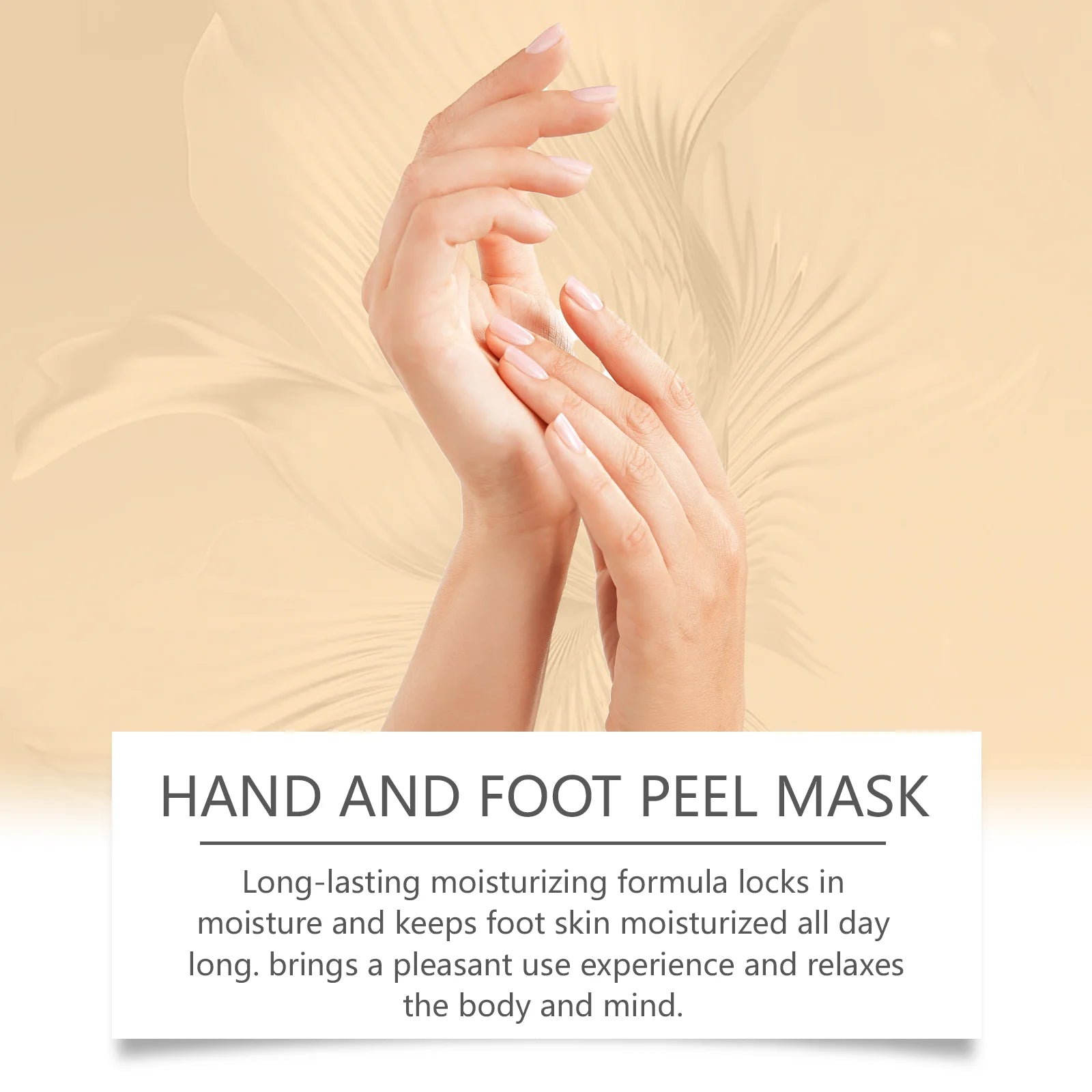 Vitamin C Turmeric Peel Mask for Hand and Foot Exfoliating Repair Dry Cracked Feet Heel Soothing Moisturizing Feet Mask Hand Spa