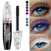 9 Colors 5D Mascara with Big Eyes,Strong Waterproof Thickening Lengthening Curling Liquid Fiber Mascara Eyelash Extension Makeup