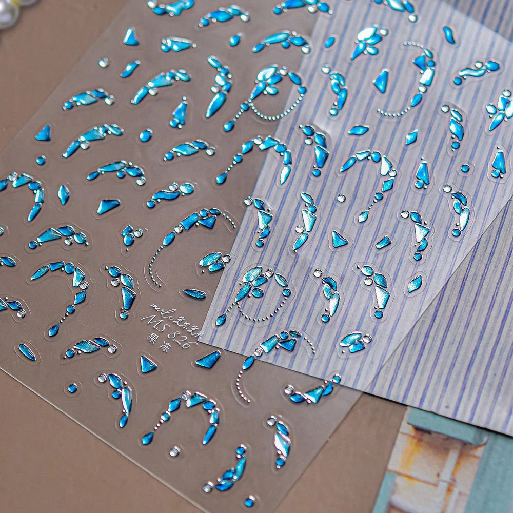 1pcs 5D Japanese Kawaii Nail Art Stickers Cute Rabbit Dog Slider Nail Decorations Decals Self-Adhesive Manicure Accessories DIY