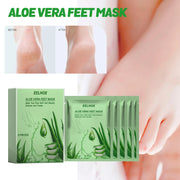 Aloe Vera Feet Mask Moisturizing Exfoliating Feet Mask Anti Drying Crack Remove Dead Skin Hydrating Foot Skin Care Foot Mask