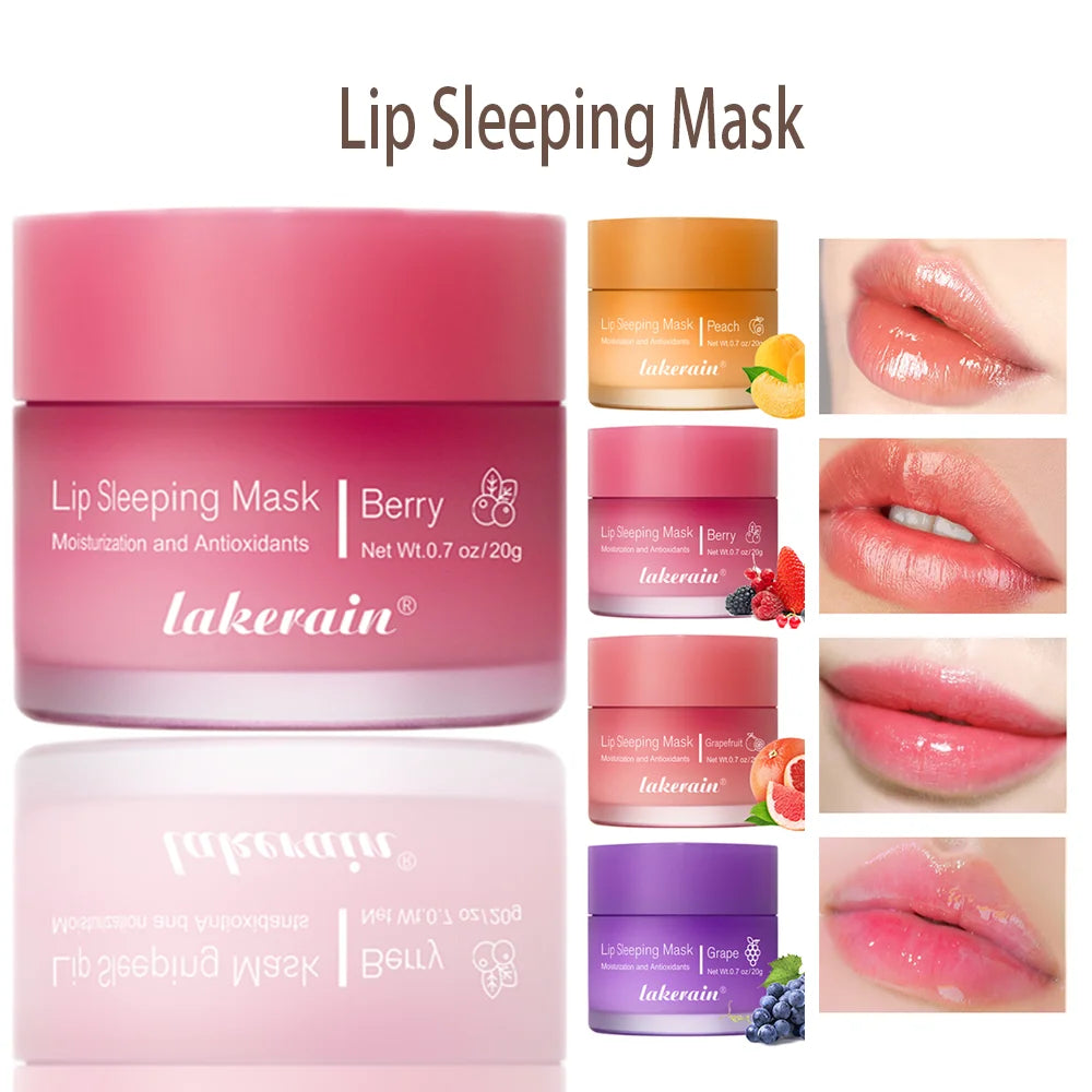 Lip Sleeping Mask Nourishing Overnight Lip Treatment Vitamin C Moisturizer Butter Hydrating Dry Flaky Lips Skin Care