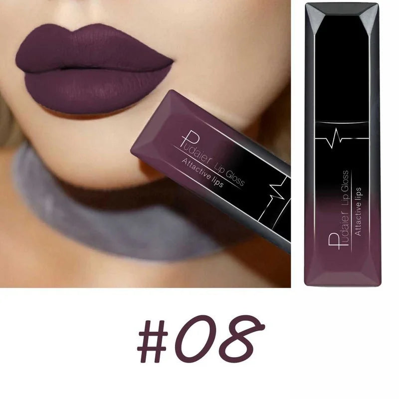 Velvet Matte Liquid Lipstick Waterproof 17 Long Lasting Colors Non Stick Cup Kissproof Smooth Soft Lip Tint for Girls