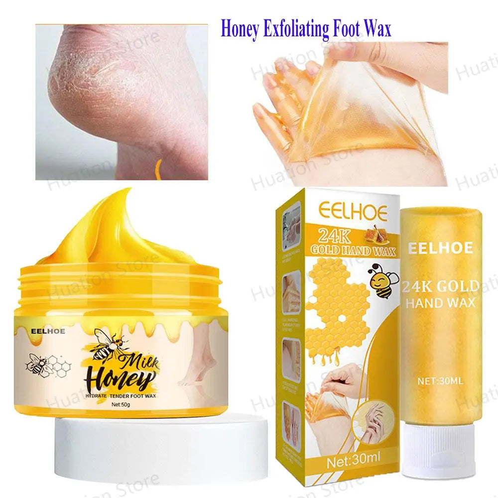 Anti Drying Foot Wax Repair Cracked Dead Skin Removal Exfoliating Hydrating Improve Rough Remove Callus Peelings Feet Care Mask