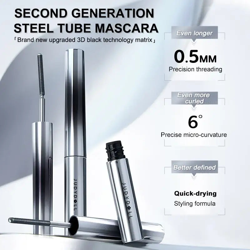 Judydoll 3D Curling Eyelash Iron Mascara, Black & Brown, Curling & Lengthening, Long-Lasting Formula, Waterproof, Smudge-Proof