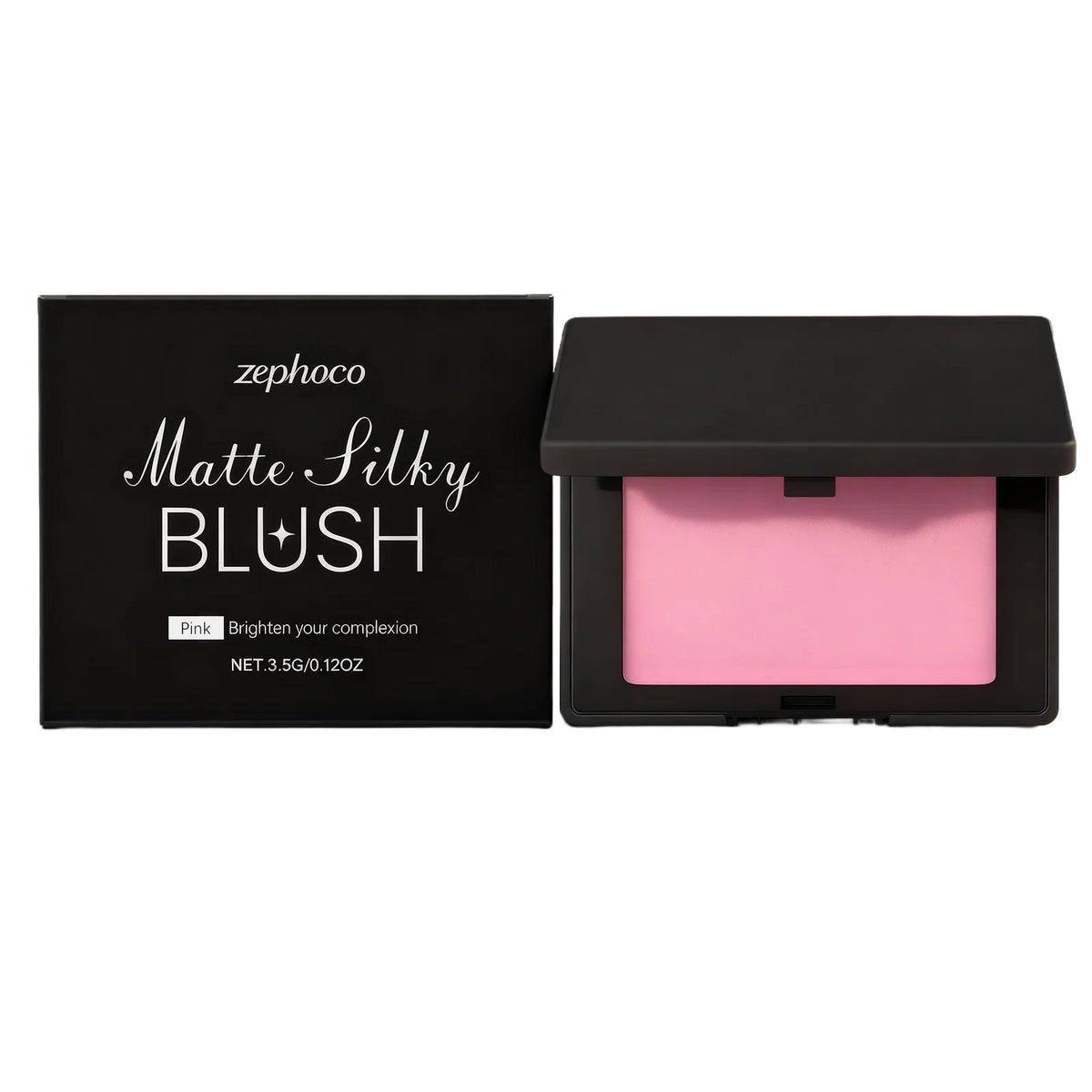Matte Blush Powder Monochrome Palette Natural Flush Soften Silky Peach Color Face Contour Long Lasting Waterproof Cheek Makeup