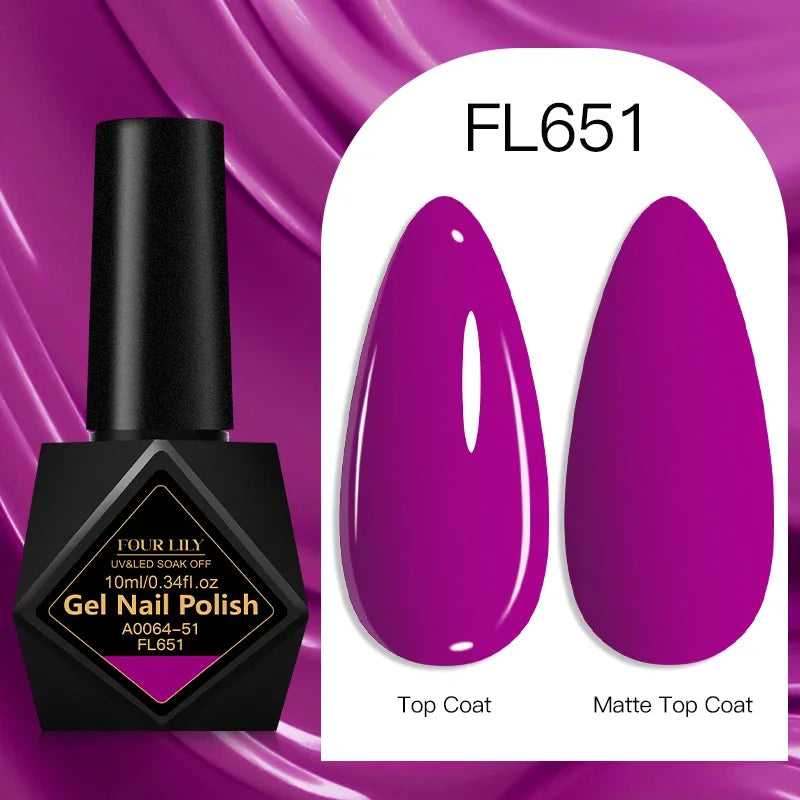 10ml Gel Nail Polish 162 Colors Nail Supplies Vernis Semi Permanent Nail Art Manicure Soak Off LED UV Gel Nail Varnishes Summer