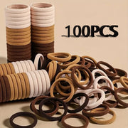 30-200 pieces of women's hair accessories, basic headband, headband tie, ponytail holder, simple and fashionable nylon