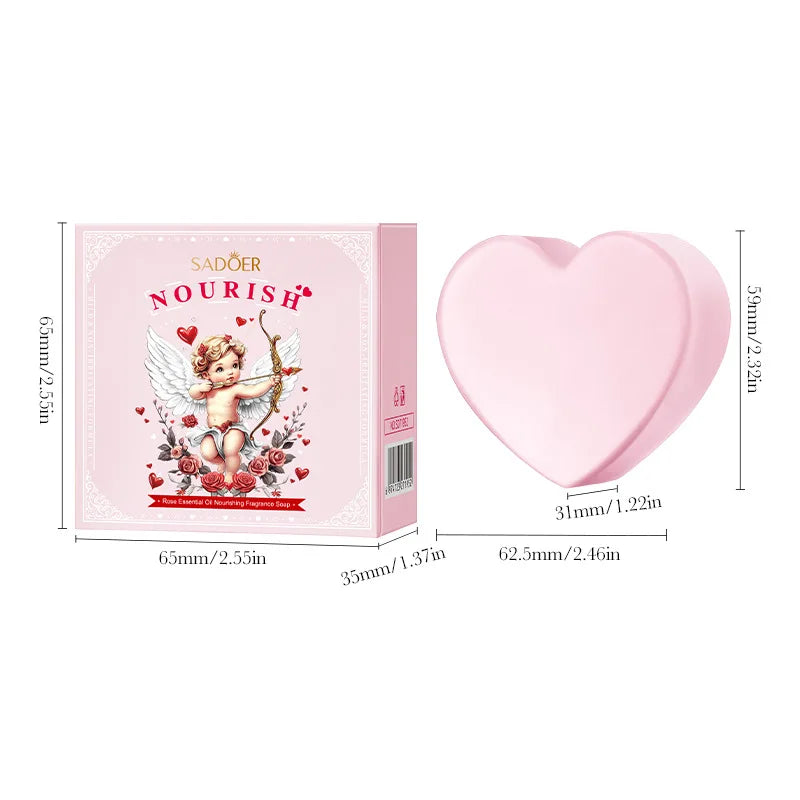 Rose Essential Oil Nourishes Handmade Soap, Deeply Cleanses The Skin,Leaves It Refreshed. It Contains A Built-In Lathering Net