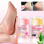 SEYHZE Sakura Foot Care Stick 60% Urea Cream with 2% Salicylic Acid Double Moisturizing with Shea Butter Aloe Tea Tree Oil And J