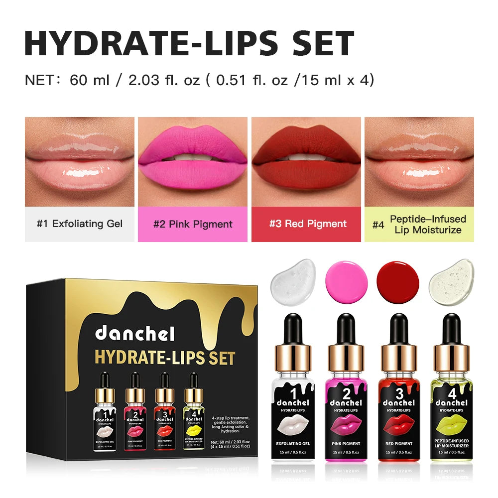 Korea Glow BB Lips Ampoule Serum Starter Set Semi-Permanent BB Lip Gloss Tinted Pigment Lasting Moisturizing For Lip Care