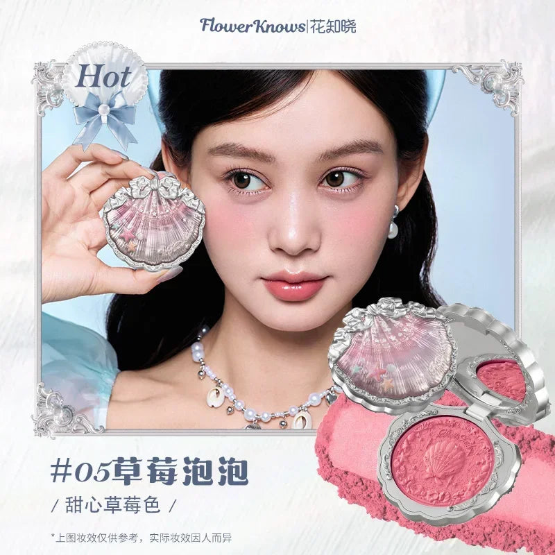 Flower Knows Swan Ballet Setting Rose Scent Loose Powder Makeup Matte Finishing Oil Control Setting Powder Make-up For Women