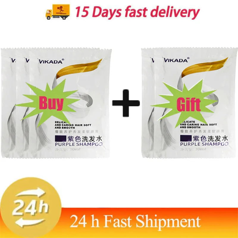 Color Fixing Purple Cream Lock Color Cover Gray Hair Fade Yellow After Bleach Hair Dye Long Lasting Non-irritating Nourish Care