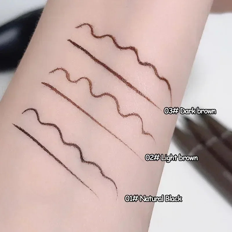 Ultra-fine Matte Liquid Eyeliner Pencil Waterproof Quick Drying Black Brown Lying Silkworm Lower Eyelash Eye Makeup Eyeliner 1pc