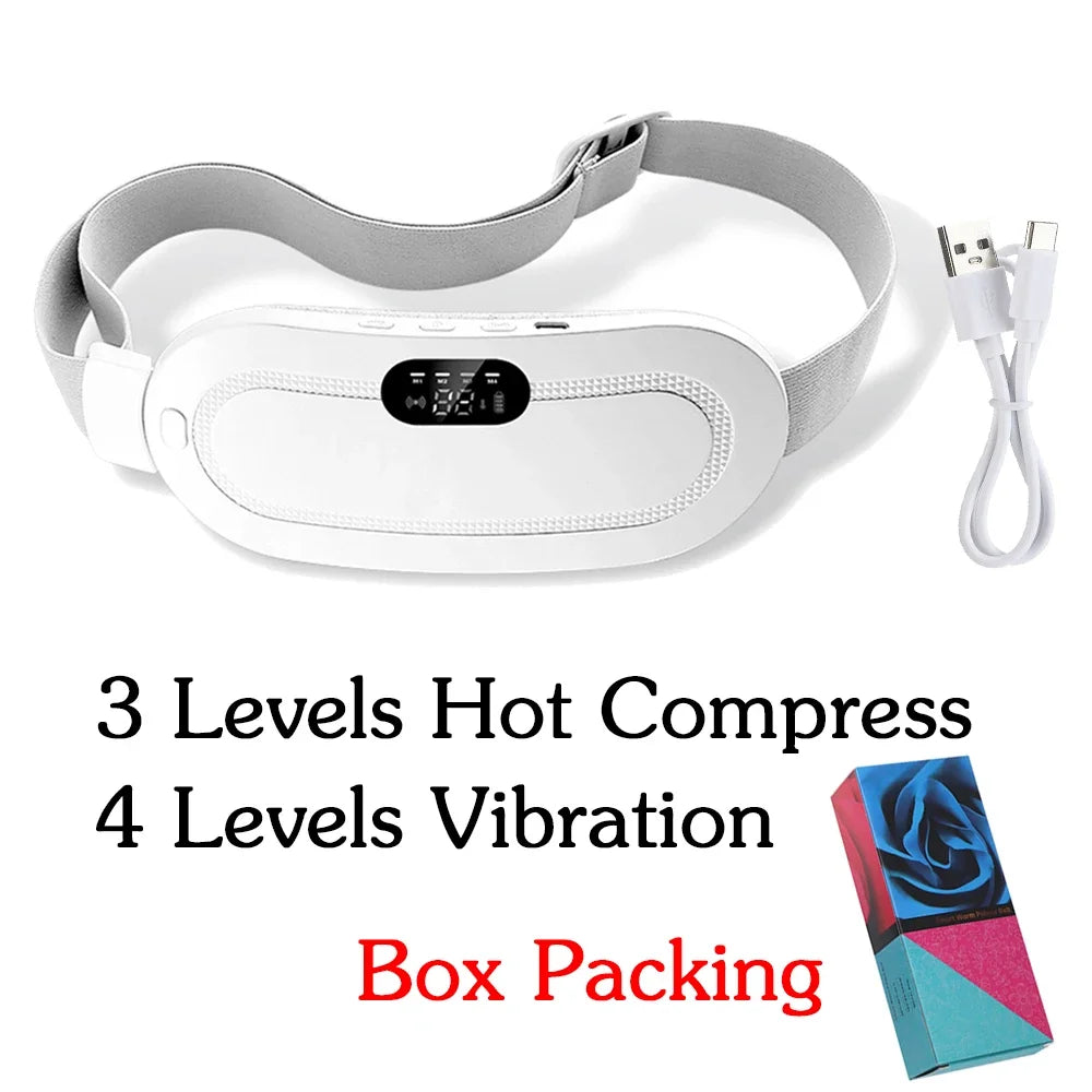Electric Menstrual Heating Pad Portable Women Period Cramp Massager Warming Palace Belt Heated Waist Massager for Female