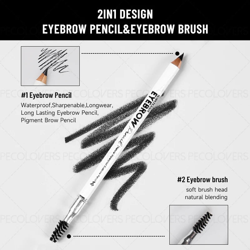 1PC 3-Color Waterproof Eyebrow Pencil - Long-Lasting Brow Dye Tint Pen, Brow Makeup Cosmetics