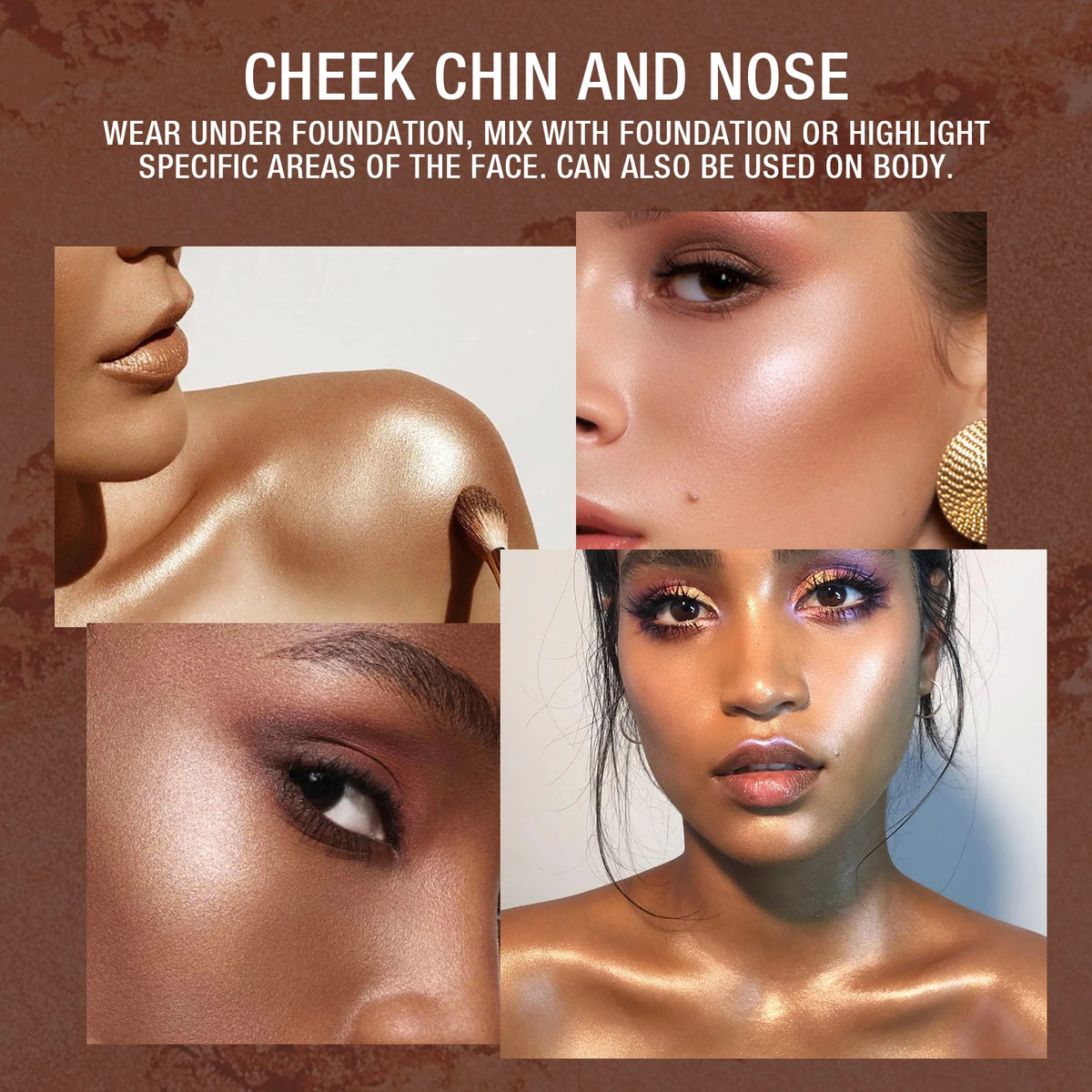 Highlighting and Contouring Palette 5 Colours All-in-One Makeup Palette Stereoscopic Natural Highlighting Makeup Palette