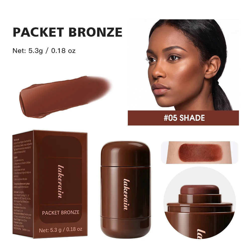 3D Contour Stick Packet Bronzer Cream Stick Face Contour Blush Cream Cheek Easy To Apply Color Makeup