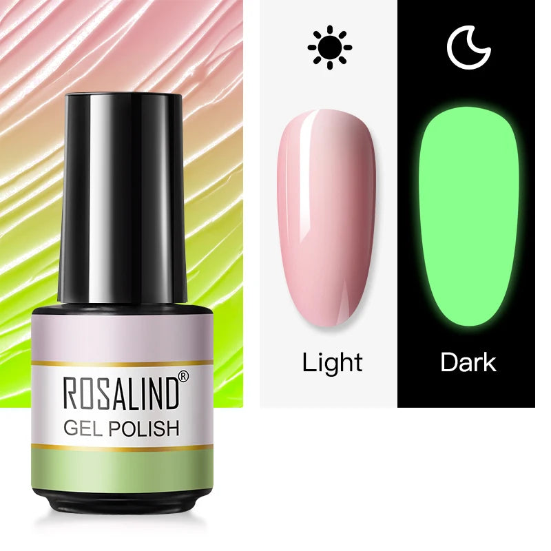 ROSALIND Gel Nail Polish Matte Base Top Coat For Soak Off Gel Polish UV LED Gel Semi Permanent Varnishes Design Nail Art