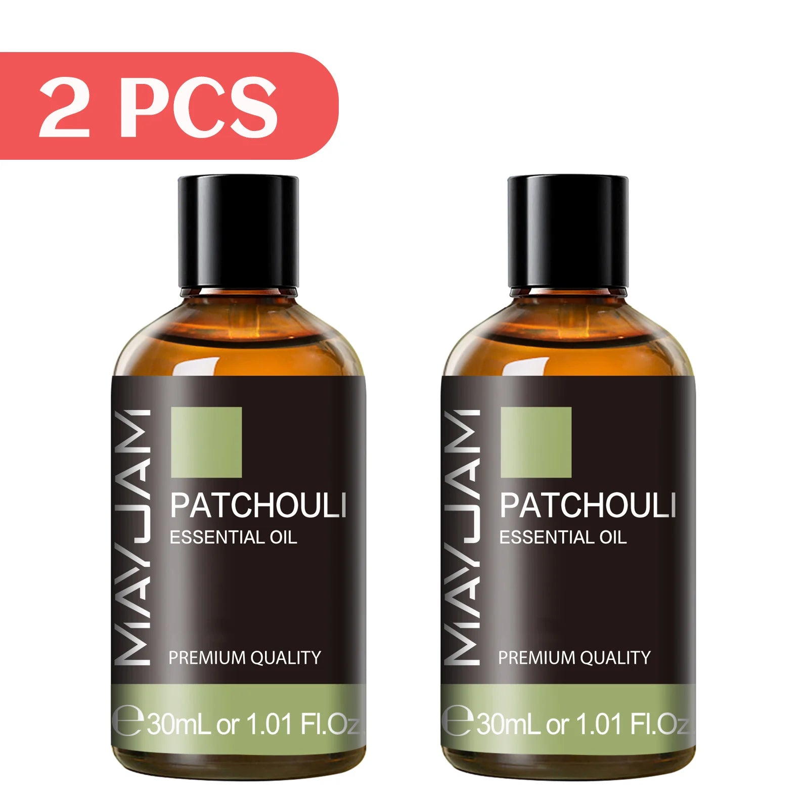MAYJAM 2 Bottles Essential Oils 30ml Lavender Bergamot Vanilla Peppermint Scents for Diffuser Aromatherapy Candles Soap Making