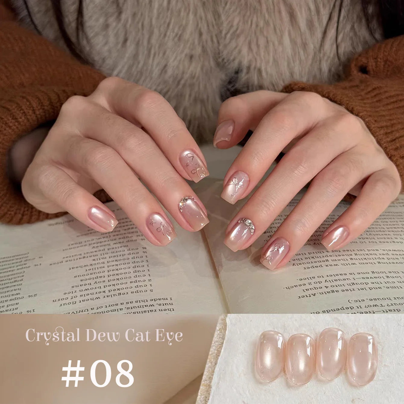 1-9pcs TC Flow Light White Cat Eye Gel Nail Polish Ultra Shine Soak Off UV Gel Mirror Glass Cat Magnet Gel Varnish Nail Supplies