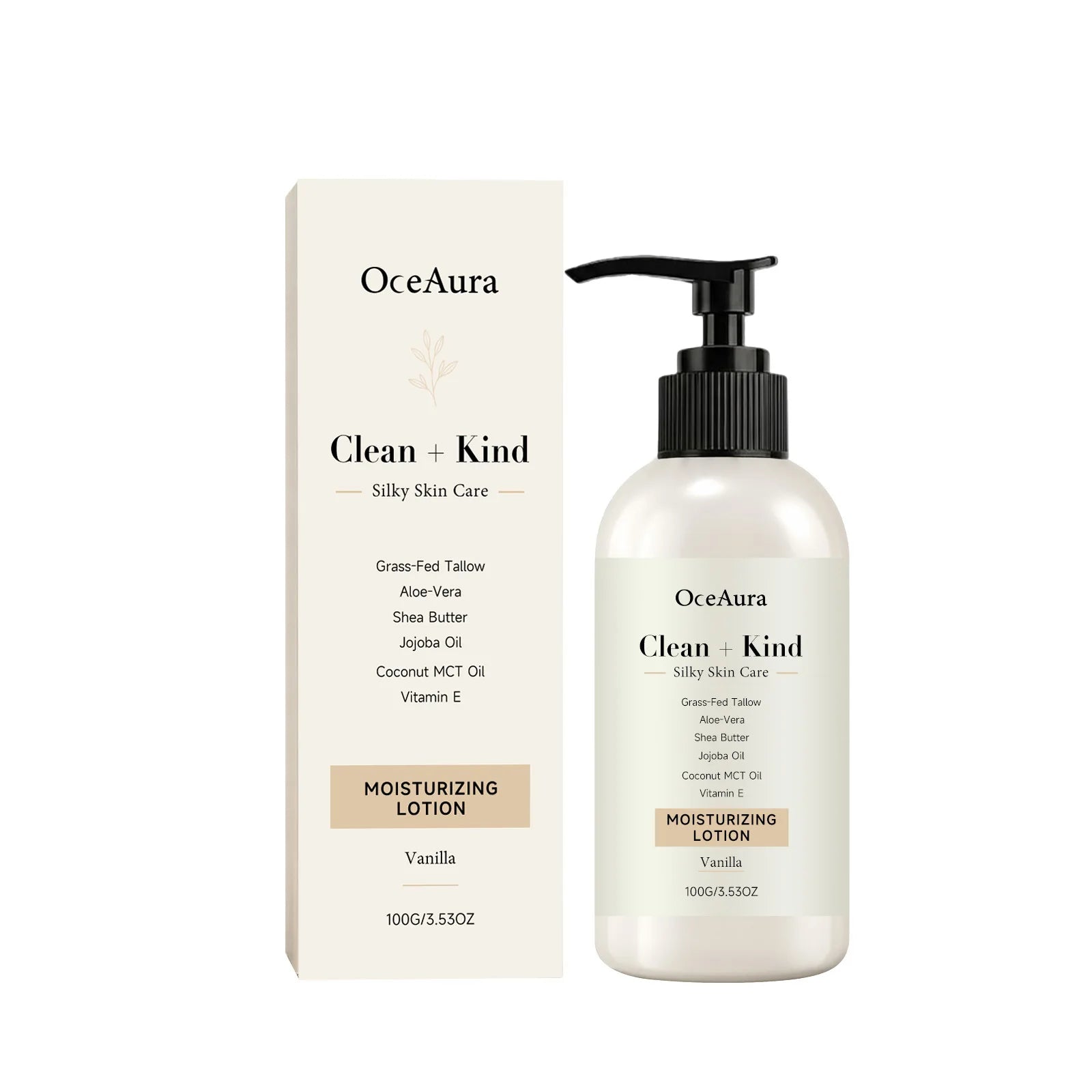 Vanilla Cream Body Lotion Long Lasting Fragrance Deep Moisturizing Shea Butter Nourish Dry Skin Smooth Brightening Body Milk