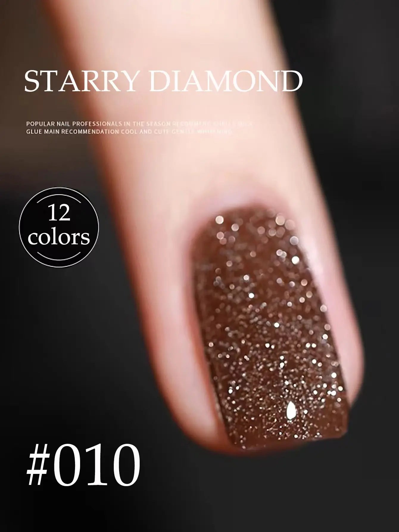 MIANEL 12ML Rock Sugar Crushed Diamond Gel Nail Polish Pink Glitter Nail Polish Top Selling Pink Nails Summer Nails 1-12pcs