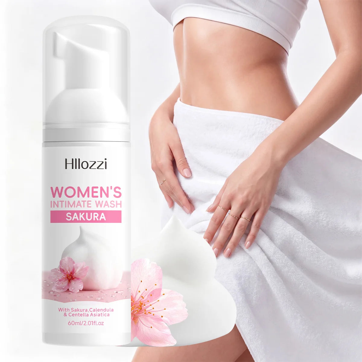 WOMEN'S INTIMATE WASH SAKURA: Superior Odor Control, All-Day Freshness & Gentle Daily Grooming Care. Designed for Peak Hygiene.