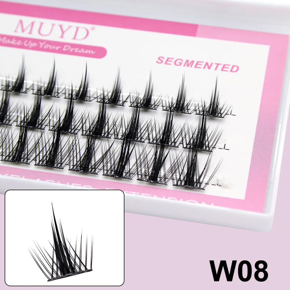 Russian Personal Eyelashes 3D Sexy Fluffy Single Cluster False Eyelashes Are Natural, Soft, And Easy To Operate Makeup Tools