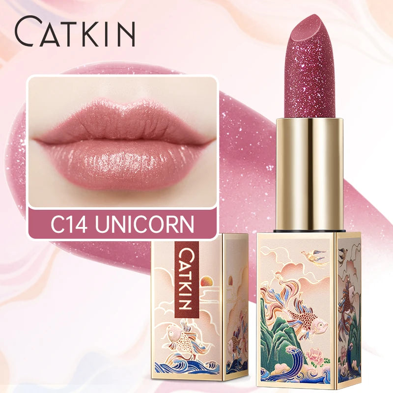 CATKIN Lipstick Colored Lip Balm Moisturizing Long Lasting Anti-Cracking  Repair Nourishing Hydrating  Lips Skin Care