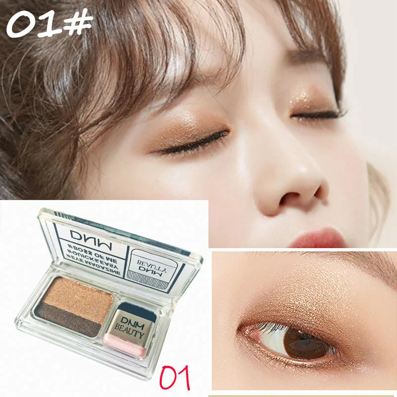 2 Colors Gradient Lazy Eye Shadow Stick Matte Shimmer Lasting Waterproof Eyeshadow Professional Charming Eyes Make Up Cosmetics
