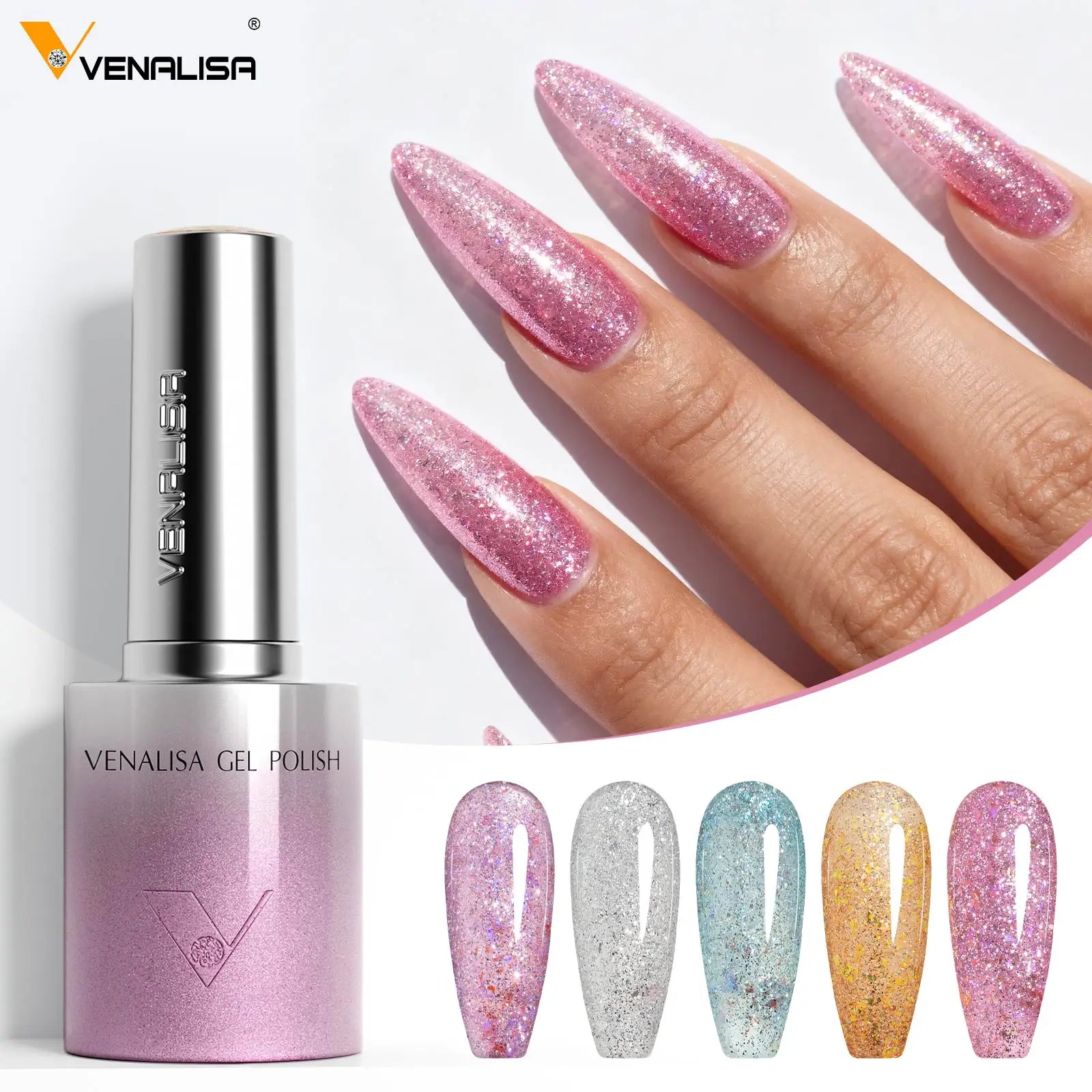 Venalisa TPO Free Hema Free 10ml Winter Nails Warm Coffee Cat Eye Nail Gel Polish Magnet Soak Off UV LED Semi Permanent Nail Gel