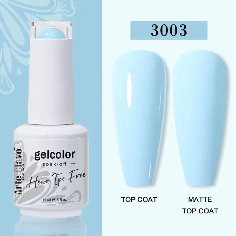 Arte Clavo 116Colors Gel Nail Polish 15ml Colorful Gel Semi Permanent Soak Off UV Gel Nail Art DIY Design Varnishe Nail Supplies