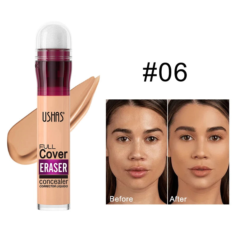 Sponge Head Concealer for Dark Circles, Tears, Freckles, Acne, Dark Circles, Pigmentation and Blemishes, Creating Natural Skin