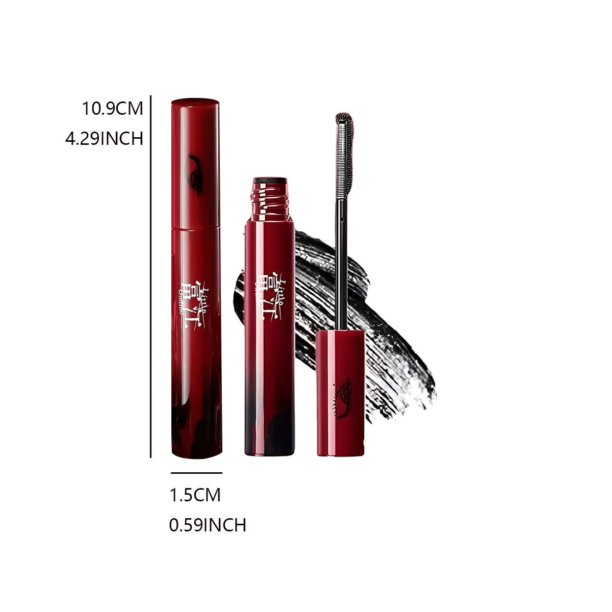 Little ONDINE BLACK WING MASCARA,Rich & Volumizing,Smooth Application,Fast-Drying Film,Separated & Defined,Long-Lasting Curl