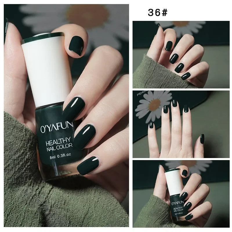Matte Waterproof No-bake Nail Polish Nail Art Tearable Quick Dry Normal Without Lamp Nail Polish Glitter Sequins UV Varnish